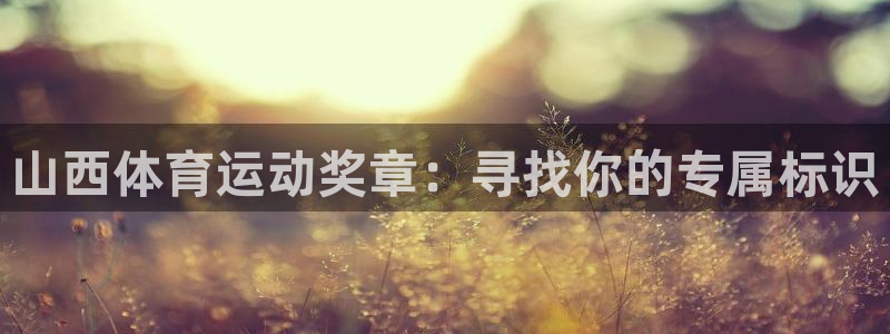 急速体育：山西体育运动奖章：寻找你的专属标识